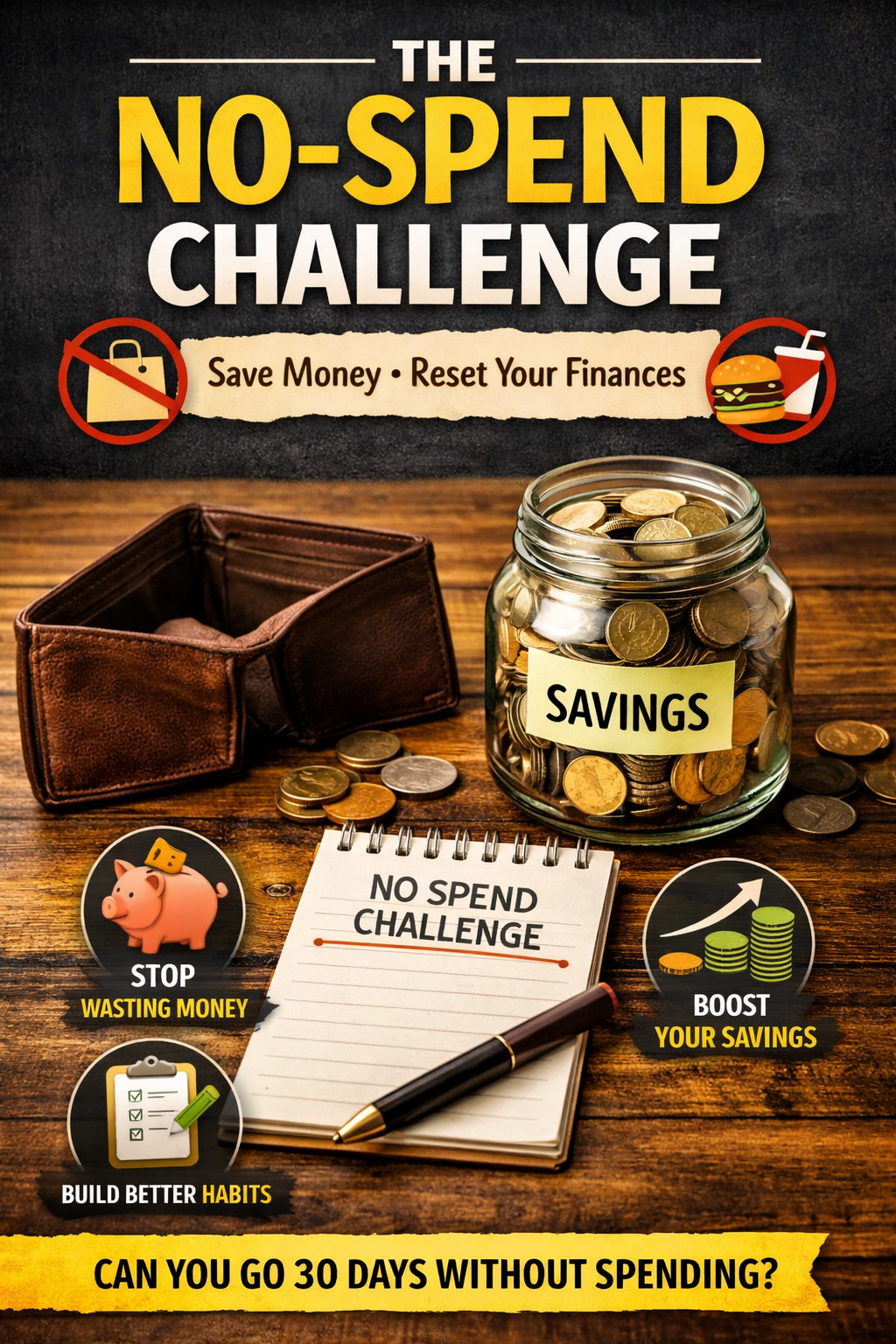 No-Spend Challenge: Save Money in 30 Days